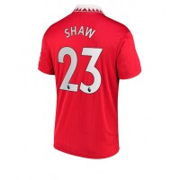 Manchester United Luke Shaw #23 Fotballklær Hjemmedrakt 2022-23 Kortermet